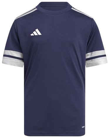 adidas Unisex Kids SQUADRA25 Jersey Short Sleeve Kids, Team Navy Blue 2/White, 7-8 Years