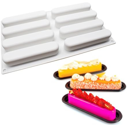 mostsom Stampo in silicone per mousse, stampo in silicone per cioccolato, stampo per dessert francese per pasticceria cioccolato, riutilizzabile, antiaderente, facile rilascio (C_ ellisse)