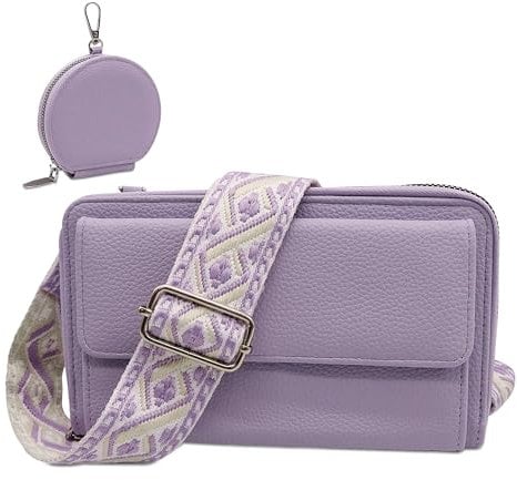 Tokeya Borsa Tracolla Donna Piccola, Borsa a Tracolla Donna Pelle PU con Spallacci Regolabile e Rimovibile, Borsa Donna Tracolla Crossbody Bag per Lavoro Quotidiano, Shopping, Appuntamenti, Viola