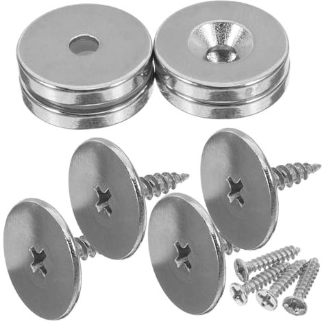 Housoutil 4sets Magnetic Door Catches for Cabinet Closure of Closet Magnet Door Catch Precision Magnetic for Sliding and Cupboard Magnets Strong for Cabinet