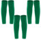 phnydreg 3 Pairs Black Leg Sleeve Socks Shin for Men Women Soccer Running Cycling, Green, One Size