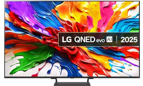 LG 65QNED93A6A 65-inch QNED Mini LED 4K Ultra HD Smart TV, HDR, Dolby Atmos, 120Hz, WebOS, Charcoal Black