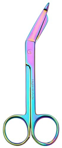 First Aid Scissors, Bandage Tough Cut Tuff-Cut Trauma Medical Shears for Nurses, Paramedics Doctors Theatre, Hospitals, Veterinary, Firefighter, Rescue, Home (Multi-Colour)