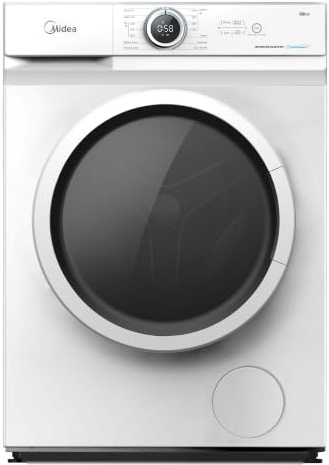 MIDEA MF10EW80BB Freestanding Washing Machine, 8kg, 1400 Spin, Front Load, Multiple Wash Programs, Family Size