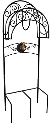 Liberty Garden 640 Carrington Decorative Metal Hose Stand w/Bib, Black