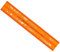 Graphoplex Schablone, ISO-Norm, Buchstaben, 7 mm, orange, transparent