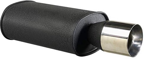 AUTO-STYLE Stahl Sportauspuff universal - 1x102mm Rund - 63,5mm Anschluß