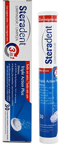 Steradent Triple Action Plus Cleaning Dental PROTESIS 30 Tablets