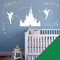 Disney Castle Girls Wandsticker – Feen Fee Tinkerbell Sterne [Wiese]