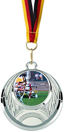Verlag Reiner Kullack 50er-Set Medaillen »Bogenschießen«, mit 25 mm Sportfoto-Emblem (Folie, bunt)
