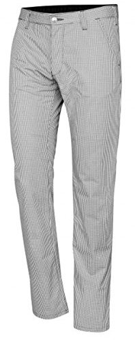 BP 1735-930-33-56s Chinos für Männer, Stretch-Stoff, 215,00 g/m² Stoffmischung mit Stretch, schwarz-weißes Karomuster, 56s