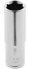 Högert Technik Sechskantsteckschlüssel 1/2“, 32 mm, lang, CrV, HT1A282
