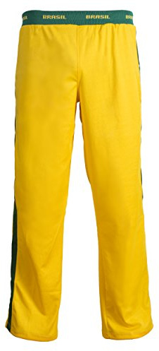 Jeunesse Brésil Drapeau Vert Jaune Capoeira Arts Martiaux Sport Pantalon Élastique Garçon Fille Tailles (7-8 yrs)