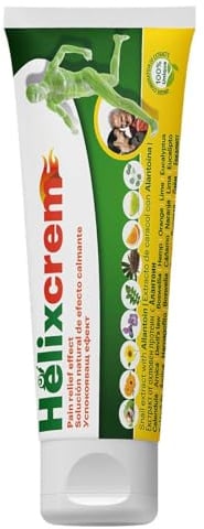 HelixCrem | Natürliche Creme mit Schneckenprotein und Arnika | Lindert Nackenschmerzen und Verspannungen | Ideal für die Massage von Nacken und Rücken | Linderung von Rückenschmerzen