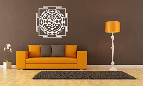Wandtatoo Sri Yantra (50 x 50 cm, 092 - kupfer)