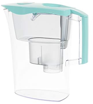 LAICA MikroPLASTIK-STOP Caraffa Filtrante - 3L - Azzurro - con 1 Filtro bi-flux e 1 Filtro MikroPLASTIK-STOP, Preserva i sali minerali e Riduce le microplastiche - Timer analogico - Made in Italy