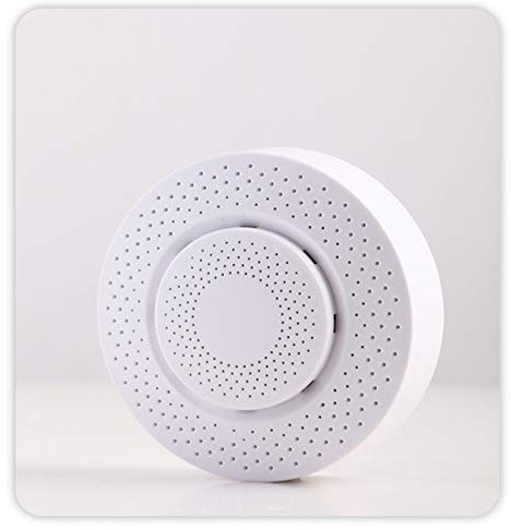 JINQII Détecteur de qualité de l'air intelligent WiFi 5 en 1, moniteur de l'environnement de l'air intérieur, test de formaldéhyde, CO2, température et humidité (Tuya Smart Life)