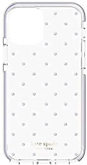 Kate Spade new York Protective Hardshell Case for iPhone 12 Pro - Pin Dot Clear (iPhone 12 Pro)