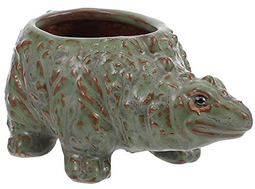 Cabilock 1stk Saftiger Blumentopf Dekorative Pflanzgefäße Topf Bleistifthalter Gartentopf Geformter Pflanztopf Bonsai Formen Pflanzgefäße Für Tiere Vase Topf Boden Keramik Kleiner Tontopf