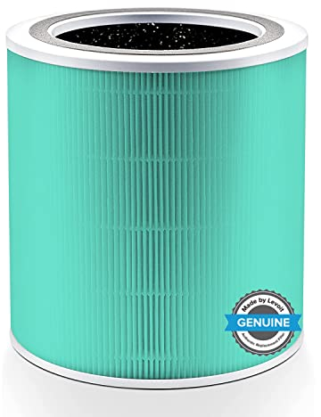 LEVOIT Core 400S Toxin Ersatzfilter gegen 99,97% von Luftverschmutzung Abgas,3-IN-1 HEPA Filter für Raucher Allergiker, hocheffizienter Aktivkohlefilter und Vorfilter, Core 400S-RF-TX, Grün