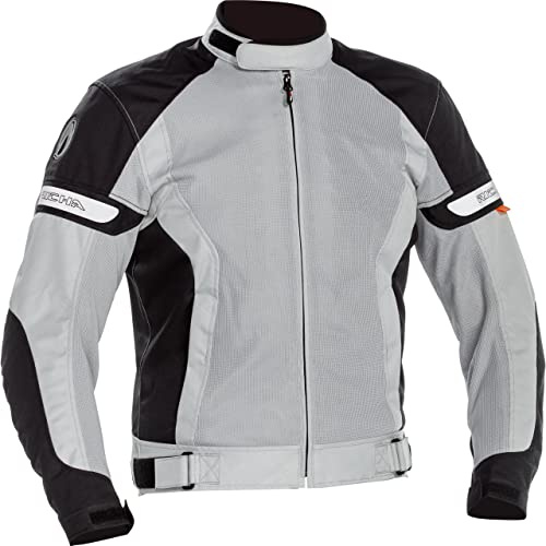 Richa Cool Summer Damen Motorrad Textiljacke, hellgrau/schwarz, Long XL
