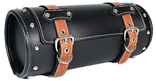 Motorrad-Satteltaschen | PVC-Kunstleder-Seitentaschen | wasserdichte seitliche Schwingarmtaschen | seitliche Werkzeugtasche für Harley Sportster | universelle Werkzeugtasche für Motorrad (Schwarz41)