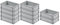 SparSet 10x Eurobehälter mit geschlossenem Griff | HxBxT 17,5x40x60cm | 30 Liter | Grau | Eurobox, Transportbox, Transportbehälter, Stapelbehälter