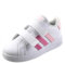 adidas Grand Court Lifestyle Hook And Loop Shoes, Scarpe da Tennis Unisex-Bimbi 0-24, Clear Pink/Bliss Pink/Pink Fusion, 20 EU