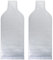 Omoojee Wine Protector Bags for Travel, 2 Sets Reusable Wine Bottles Wrap Sleeve, Double Inner Bubble Cushion Triple Protection for Airplane Gift…