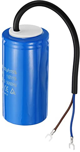 PATIKIL CD60 Run Capacitor, 300uF 250VAC 50/60Hz Motor Starting Capacitor with 2 Wires for Air Compressor Motor Starts Running