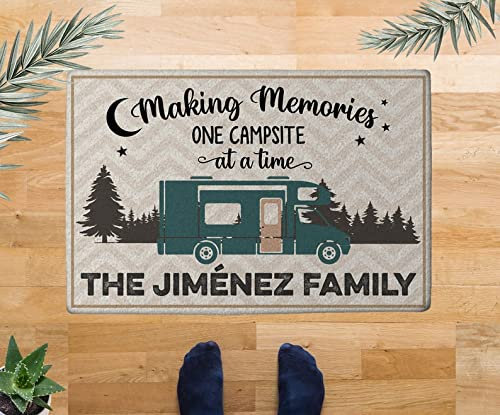 Eingangstürmatte Erinnerungen An Einen Campingplatz Nach Dem Anderen Wecken Badvorleger Pflegeleichte Lustige Eingangsmatte Für Garage Eingang Haustür 40X60Cm