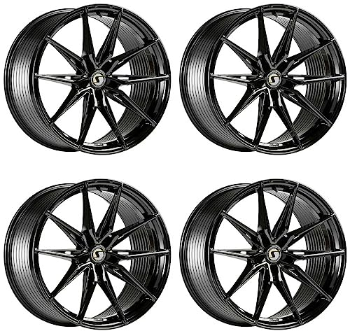 4x Schmidt Felgen TwentyOne 8.5Jx20 ET29 5x115 GlossBlack kompatibel mit Opel Astra J (LK115)