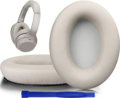 SOULWIT Lambskin Professional Replacement Earpads Cushions for Sony WH-1000XM3 (WH1000XM3) Over-Ear Headphones, Ear Pads Cushions with Noise Isolation Foam, Added Thickness - Brilliant Gold