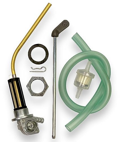 RUBINETTO SERBATOIO BENZINA CON RISERVA PER VESPA PK 50 S SS 80 100 125 PIAGGIO CON FILTRO E TUBO BENZINA