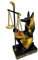 KGADRX Antike ägyptische Statue Anubis Fair Balance Waage Richter Hund Gott Ornament Tourist Souvenir Statue Tischdekoration Skulpturen und Statuen