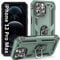 ADDIT iPhone 12 Pro Max Case with Kickstand Ring, Magnet Car Mount, Military Grade, Heavy Duty, Teal