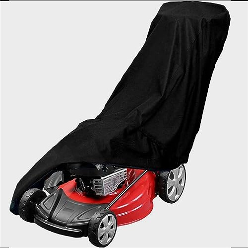 condinggen Outdoor Lawn Mower Cover With Drawstring,Waterproof Push Mower Cover, UV Protection Oxford Outdoor Lawn Mower Cover For Most Push Lawn Mowers