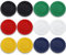 Berglander Assiettes en plastique 12 pièces 25cm, Mutil Color plates réutilisables, Assiettes à salade, Bols de pâtes, Vaisselle Facile à transporter pour la maison, Jardin, Pique-, Camping