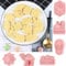 YEZIDE 6Pcs Eid Mubarak Biscuit Mold Ramadan Cookie Molds Eid Mubarak Cookie Cutters Set Muslim Ramadan Cookie Molds Cake Baking Tools for Muslim Eid Party