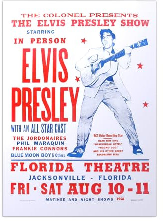 Displate - Poster aus Metal - Wall Art - Elvis Presley - Elvis Movie Posters - Elvis & all star cast - Size M - 32x45cm Matt