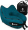 Cuscino da Viaggio Ergonomico – Cuscino Aereo in Memory Foam – Cuscino Cervicale da Viaggio – Cuscino Cervicale per Dormire – Supporto Collo per Aereo, Auto, Treno | (Verde Petrolio - Adulto Piccolo)