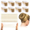 40 Stück Haarnetz mit 40 Stück Haarnadeln, Haarnetz Dutt, Unsichtbare Haarnetze, Haar Netze für Buns, Bun Netze für Kinder Ballett Haarknoten Herstellung (Blond)