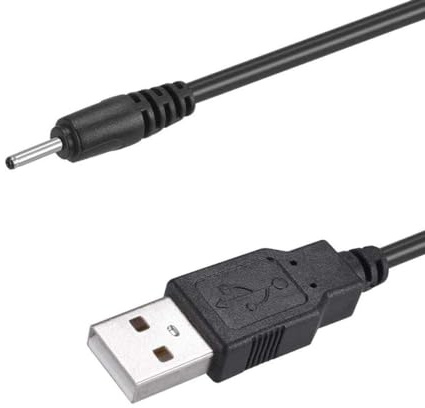 NEORTX Câble USB vers DC 2,0 mm, 50 cm, USB 2.0 Type A mâle vers DC 2,0 mm x 0,6 mm, 5 V CC Barrel Jack, adaptateur d'alimentation, câble de charge pour téléphone, casque, haut-parleur