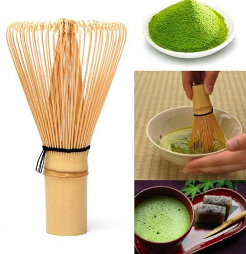 Fonyiunce Fouet Bambou Chasen Traditionnel| Fouet à Matcha En Bambou|Outil DeSupérieure En Bambou Naturel|Préparation De Poudre De Matcha| Pour Fabrication De Thé Outils Cuisine Et Gadgets (100 Dents)