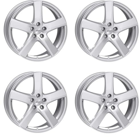 4x Alutec Felgen Freeze 6.5Jx16 ET38 5x100 polar-silber kompatibel mit VOLKSWAGEN Beetle Cross Polo Fox Golf Polo T-Cross Taigo