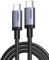 UGREEN USB C to USB C Cable 3M 60W USB C Charger Cable Fast Charging Type C to C Braided Lead Compatible with iPhone 16/15 Pro Max, Galaxy S24 Ultra, iPad Pro 2024/Air 5, MacBook Pro