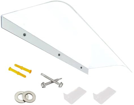 da sole per finestra esterna, tettuccio della porta anteriore, copertura per porte esterne, 15,7 x 15,7 pollici, protezione solare per porte esterne, protezione solare, protezione UV, pioggia e