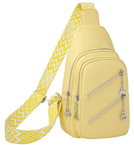 Sac à dos pour femme pouvant être relié avec câble de données USB Sac à dos décontracté Sac à dos de grande capacité 40 l, jaune, taille unique