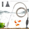 JPGhaha 8 X Acquario Acqua Changer Kit Pompa Sifone Pulizia Manuale Serbatoio di pesce Acquario Kit di pulizia ghiaia con flusso d'acqua regolabile per la pulizia della sabbia