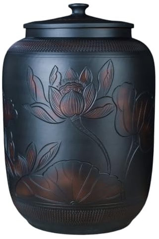 Rice Storage Bin Chinese Rice Bucket 15KG 25KG Rice Container Sealed Rice Storage Jar with Lid for Rice Flour Soybean Grain Cereal Rice Storage Box(25KG)